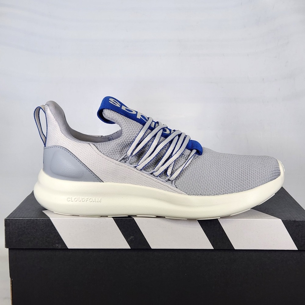 Adidas Lite Racer Adapt 7.0 Mens Grey Blue JI4982 Running Shoes Sneaker Size 9.5